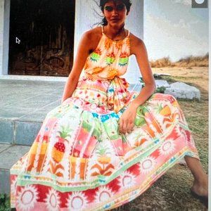 NWT Farm Rio Maxi Dress Size 8 Anthropologie